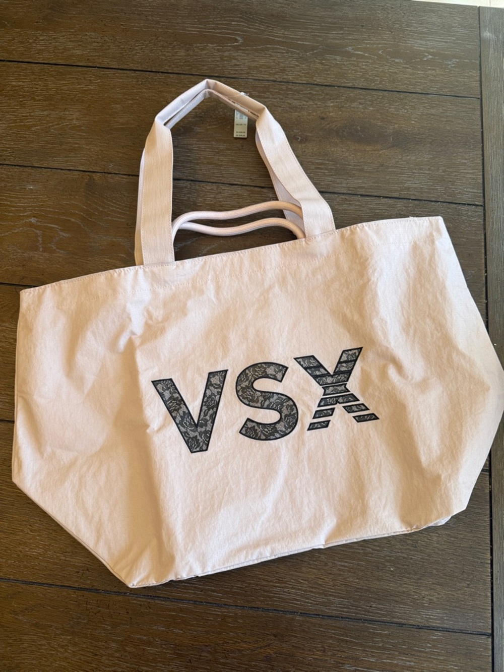 Victoria's Secret Light Pink Canvas VSX Tote